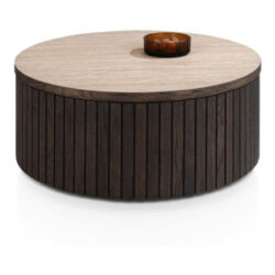Ravello, table basse 80 x 80 cm - Basalt