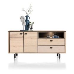 Livada, buffet 180 cm - 2-portes + 2-tiroirs + 1-niche - Natural