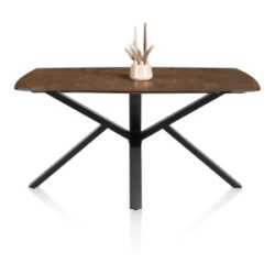 Palace, eetkamertafel 210 x 110 cm - centrale poot - Roest