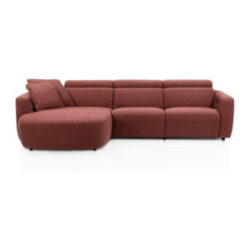 CANTELLO - Longchair curved links incl. 2 armkussens - 2,5 zits arm rechts