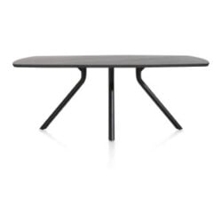 Arvada, tafel 160 x 100 cm. - ovaal - centrale poot kort - Onyx