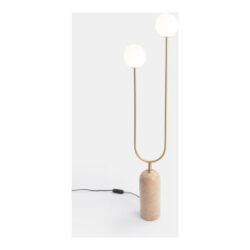 Tobie vloerlamp 2xe27 - Wit