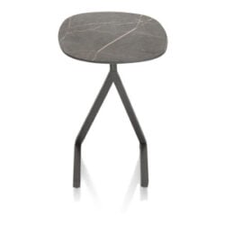 Minato, laptop-tafel 45 x 35 cm. - hoogte 52 cm. - Onyx