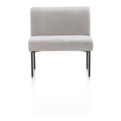 Reverso, eetkamerbank 80 cm - pocket - stof Livigno - Kiezel