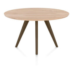 Arvada, eetkamertafel 125 cm, rond, 4 poot - Steel Brown
