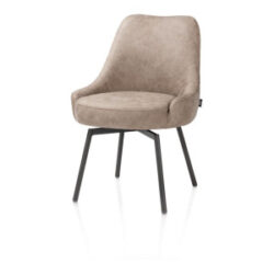 Rocco, chaise - pivotante - graphite - confort ressorts - tissu Oregon - beige