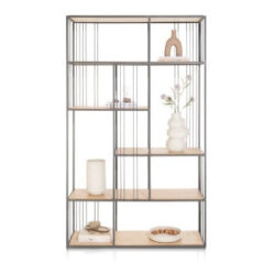 Niora, roomdivider 120 cm - Metal graphite