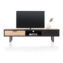 Avalon, tv-dressoir 200 cm - 2-laden + 1-niche - natural