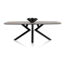 Masura, eetkamertafel ovaal - 240 x 110 cm - Antraciet