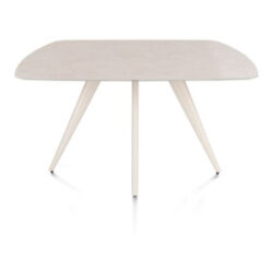 Saluti, eetkamertafel ovaal 150 x 105 cm. - 4 poot - cr&egrave;me - Light sand