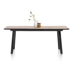 Avalox, table de bar à rallonge 190 (+ 60) x 98 cm - couleur driftwood - 4 pied