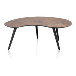 Maze, table basse 100 x 59 cm - forme haricot - hauteur 39 cm - Rouille