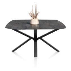 Palace, eetkamertafel rond 150 x 120 cm - centrale poot - Antraciet