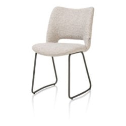 Kodi, eetkamerstoel - frame graphite - stof Brioni - Kiezel