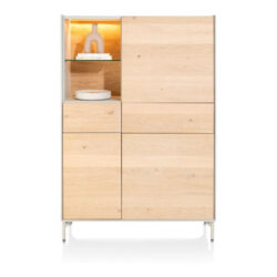 Niora, bergkast 120 cm - 3-deuren + 2-laden + 1-niche