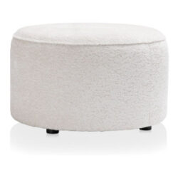 Roan poef rond H44cm - Creme