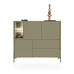 Trentino, Dressette 153 cm. - 3-deuren + 2-laden + 2-niches - Olijf