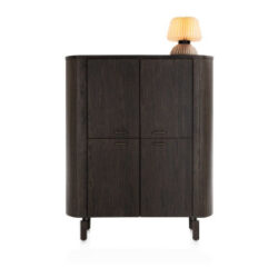 Ravello, highboard 125 cm - 4-deuren - Basalt