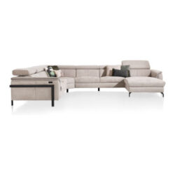 Tycan, U-bank rechts - stof Nubucco - charcoal