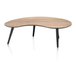 Maze, salontafel 100 x 59 cm - niervormig - hoogte 32 cm - Railway brown