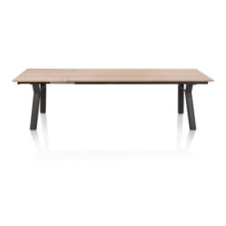 Zamora, uitschuiftafel 210 (+ 80 cm) x 100 cm - metalen poot