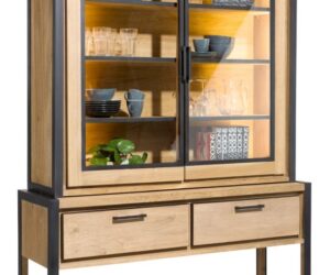 Henders & Hazel Metalo buffetkast 140 cm, schuin vooraanzicht