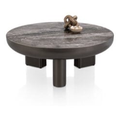 Margo, table basse cailloux diametre 89 cm - hauteur 34 cm
