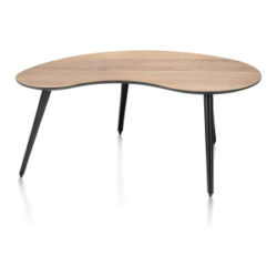 Maze, salontafel 100 x 59 cm - niervormig - hoogte 46 cm - Railway brown