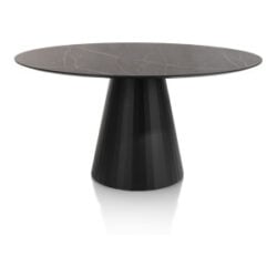 Arabax, eetkamertafel - rond - 150 x 120 cm - Onyx