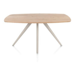 Arvada, eetkamertafel 160 x 100 cm, ovaal, 4 poot - Creme