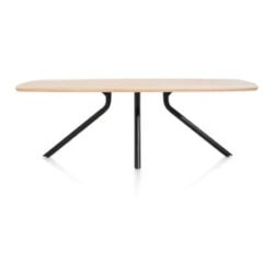 Arvada, tafel 220 x 110 cm. - ovaal - centrale poot lang - natural