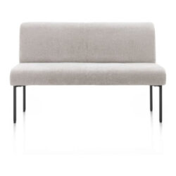 Reverso, eetkamerbank 140 cm - pocket - stof Livigno - Kiezel