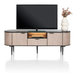 Aramon, lowboard 170 cm. - 2-deuren + 1-lade + 1-niche (+ LED)