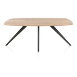 Arvada, eetkamertafel 190 x 100 cm, ovaal, 4 poot - Metal graphite