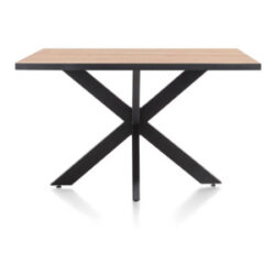 Avalox, eetkamertafel 140 x 98 cm - kleur oak natural vintage - centrale poot