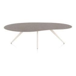 Saluti, eetkamertafel organisch 240 x 120 cm. - 4 poot - crème - Lava