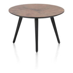 Maze, salontafel rond 60 cm - hoogte 39 cm - Roest