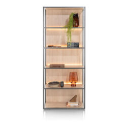 Lindfield, bibliotheque 80 cm. - 5-niches (+ LED)