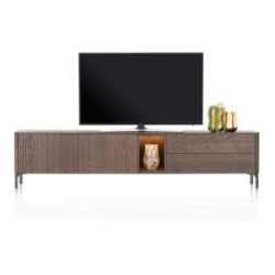 Trenton, buffet bas 240 cm - 2-portes + 2-tiroirs + 1-niche - Clay