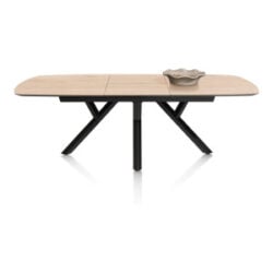 Minato, uitschuiftafel - ovaal - 180 (+ 60) x 110 cm. - Light Natural Oak