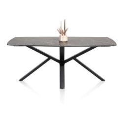 Palace, eetkamertafel 240 x 115 cm - centrale poot - Onyx
