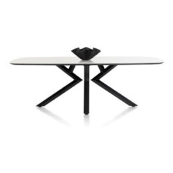 Masura, eetkamertafel ovaal - 240 x 110 cm - wit