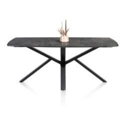 Palace, eetkamertafel 240 x 115 cm - centrale poot - Antraciet