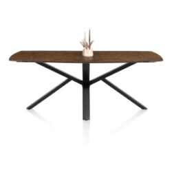 Palace, table 270 x 115 cm - pied central - Rouille