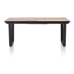Avalox, table &agrave; rallonge 190 (+ 60) x 98 cm - couleur driftwood - V pied