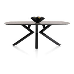 Masura, eetkamertafel ovaal - 200 x 105 cm - Antraciet