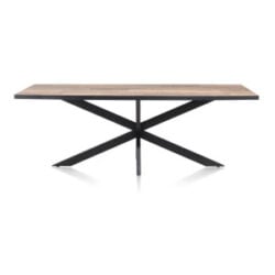 Avalox, eetkamertafel 230 x 98 cm - kleur driftwood - centrale poot