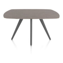 Saluti, eetkamertafel ovaal 150 x 105 cm. - 4 poot - graphiet - Lava