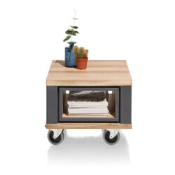 Jardin, table d\'appoint 60 x 50 cm + 1-niche - Anthracite