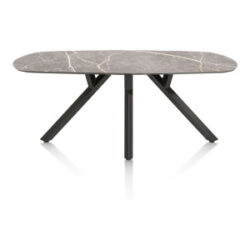 Minato, table - ovale - 240 x 110 cm. - Gris clair